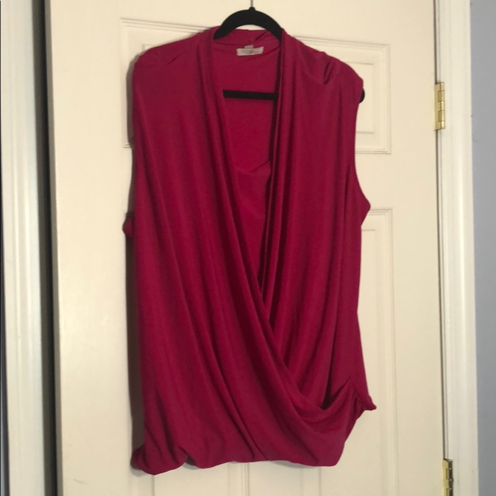Pink (Bright!!) Roz & Ali Sleeveless Blouse